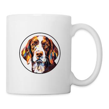 Small Munsterlander Pointer Dog Breed Watercolor - Mug - white - Right