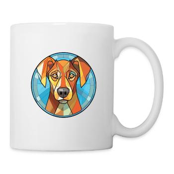 Uruguayen Cimarron Chien Race Coloré Aquarelle - Mug blanc - blanc - Droite