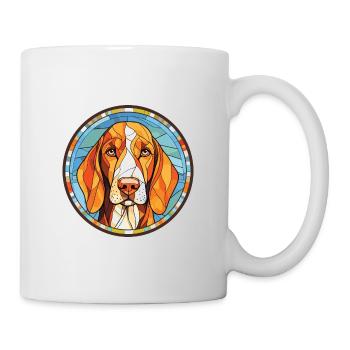 Chien chien chien chien race aquarelle Illustration - Mug blanc - blanc - Droite