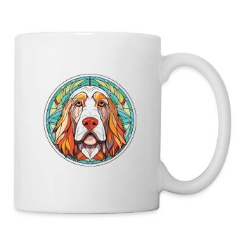 Spinone Italiano Reinrassige Hunderasse Aquarell - Tasse - Weiß - Rechts