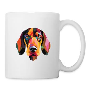 Hygenhund chien courant norvégien race aquarelle - Mug blanc - blanc - Droite