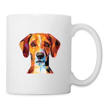 Istrie chien à poil court chien race aquarelle - Mug blanc - blanc - Droite