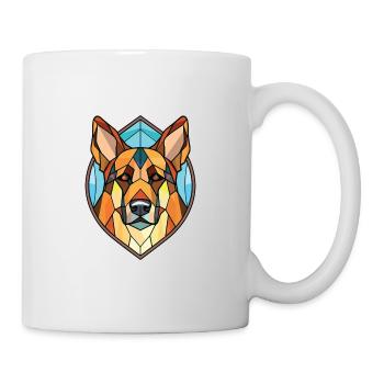 Alabai Shepherd Dog Breed Watercolor Illustration - Mug - white - Right