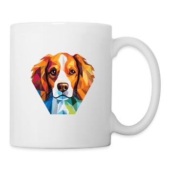 Kooikerhondje chien race aquarelle illustration - Mug blanc - blanc - Droite
