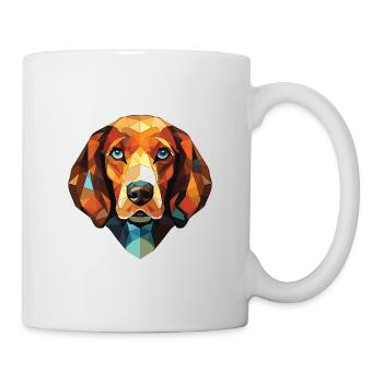 Jamthund Dog Breed Watercolor Glass Illustration - Mug - white - Right