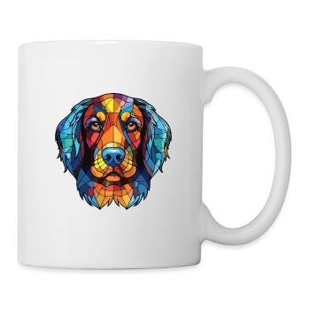 Kyi Leo Hunderasse Bunte Aquarell-Illustration - Tasse - Weiß - Rechts