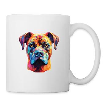 Perro de Presa Canario Hunderasse Aquarellglas - Tasse - Weiß - Rechts
