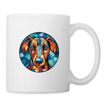Verre d’aquarelle de race de chien Ovtcharka d’Asie centrale - Mug blanc - blanc - Droite