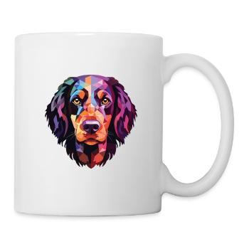 Munsterlander grand chien race aquarelle colorée - Mug blanc - blanc - Droite