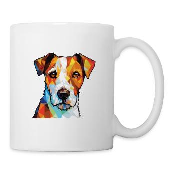 Parson Russell Terrier Hunderasse Aquarellglas - Tasse - Weiß - Rechts