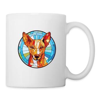 Podenco Canario Dog Breed Watercolor Illustration - Mug - white - Right