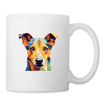 Ratonero Murciano race de chien aquarelle colorée - Mug blanc - blanc - Droite
