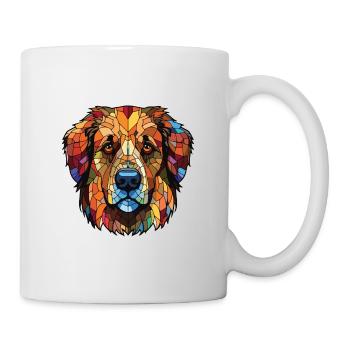Rumänischer Mioritischer Schäferhund Rasse Aquarell - Tasse - Weiß - Rechts
