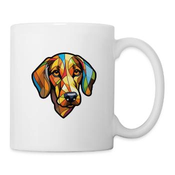 New Zealand Huntaway Dog Breed Colorful Watercolor - Mug - white - Right