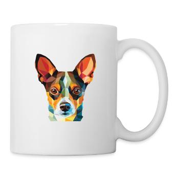 Ratterrier-Hunderasse Aquarell-Illustration - Tasse - Weiß - Rechts