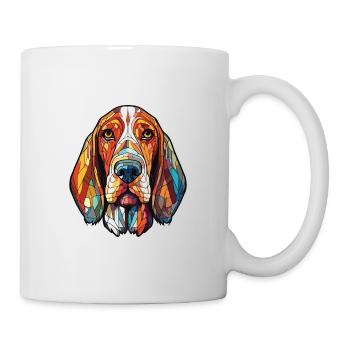 Posavaz Hund Rasse Aquarell Illustration - Tasse - Weiß - Rechts