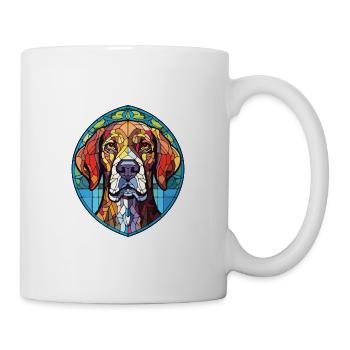 Rajapalayam Hunderasse Aquarell Illustration - Tasse - Weiß - Rechts