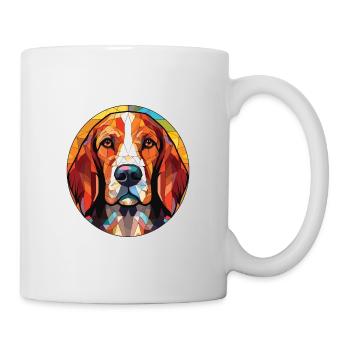 Posavac Hund Rasse Aquarell Illustration - Tasse - Weiß - Rechts