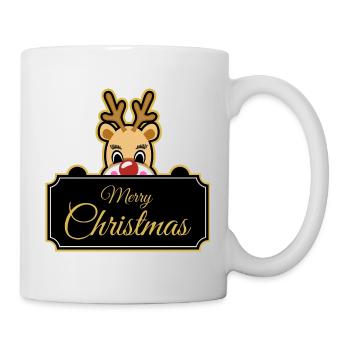 Frohe Weihnachten - Tasse - Weiß - Rechts