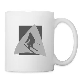 Skieur Skieur - Mug blanc - blanc - Droite