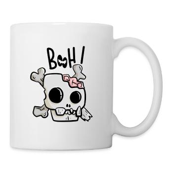 Halloween, buh - Tasse - Weiß - Rechts