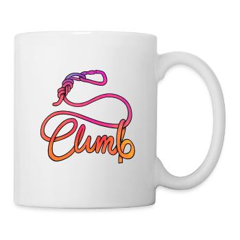 Mehrfarbiger Kletterseilkarabiner - Tasse - Weiß - Rechts