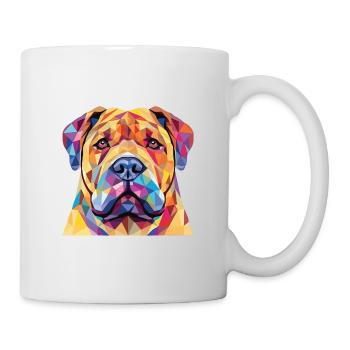 Shar Pei reinrassige Hunderasse buntes Aquarell - Tasse - Weiß - Rechts