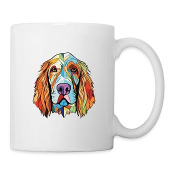 Spinone Italiano race de chien aquarelle Illustration - Mug blanc - blanc - Droite