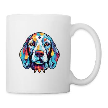 Dalmatinische Hunderasse Aquarellglas-Illustration - Tasse - Weiß - Rechts