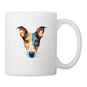 Glatte Foxterrier-Hunderasse buntes Aquarell - Tasse - Weiß - Rechts