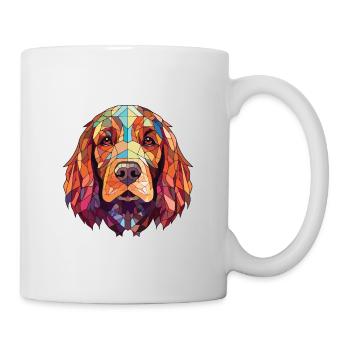 Sussex Spaniel Hunderasse Aquarell Illustration - Tasse - Weiß - Rechts