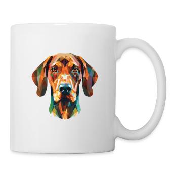 Baum Tennessee Gestromt Coonhound Hund Aquarell - Tasse - Weiß - Rechts