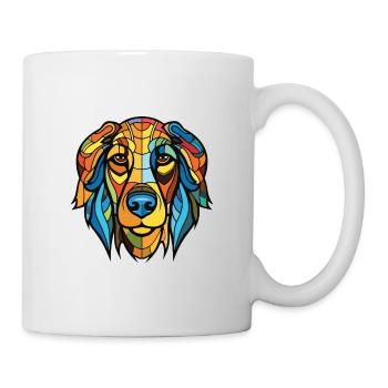 Uruguayen Cimarron chien race aquarelle colorée - Mug blanc - blanc - Droite