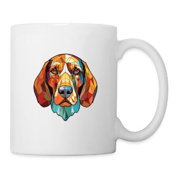 Chien chien chien chien race aquarelle Illustration - Mug blanc - blanc - Droite