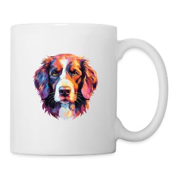 Stabyhoun Stabij race de chien aquarelle Illustration - Mug blanc - blanc - Droite