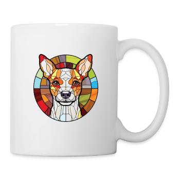 Teddy Roosevelt Terrier Hunderasse Aquarellglas - Tasse - Weiß - Rechts