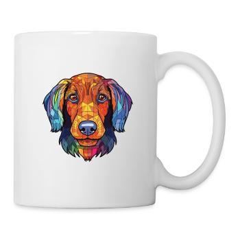 Wirehaired Dachshund Dog Breed Colorful Watercolor - Mug - white - Right