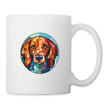 Westphalie Dachsbracke chien race aquarelle verre - Mug blanc - blanc - Droite