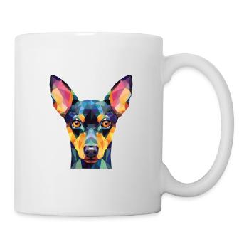 Jouet Manchester Terrier chien race aquarelle verre - Mug blanc - blanc - Droite