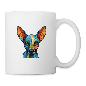 Xoloitzcuintli Hunderasse Aquarell Illustration - Tasse - Weiß - Rechts