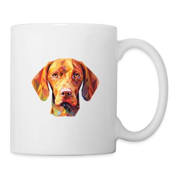 Vizsla race de chien coloré aquarelle Illustration - Mug blanc - blanc - Droite