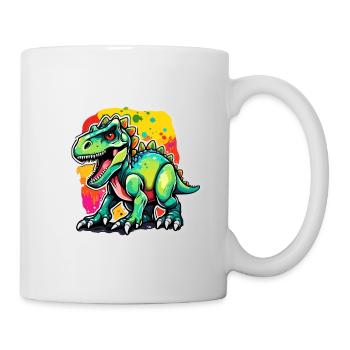Dinosaure / Animal / Préhistorique / Reptile / Garçons - Mug blanc - blanc - Droite