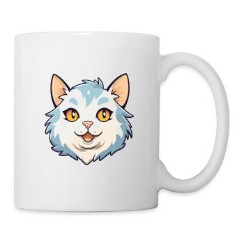 Illustration aquarelle de dessin animé de chat de Chypre - Mug blanc - blanc - Droite