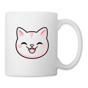 Burmilla chat dessin animé aquarelle illustration - Mug blanc - blanc - Droite