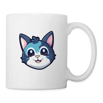 Illustration d’aquarelle de bande dessinée de chat égéen - Mug blanc - blanc - Droite