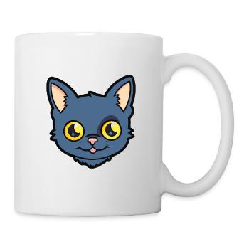 Illustration à l’aquarelle de dessin animé de chat de Bombay - Mug blanc - blanc - Droite