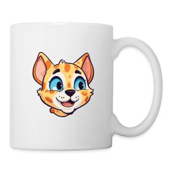 Ocicat Illustration Aquarelle De Dessin Animé Coloré - Mug blanc - blanc - Droite