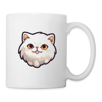Colorpoint Persian Cat Cartoon Watercolor Clipart - Mug - white - Right