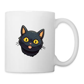 Illustration à l’aquarelle de dessin animé de chat de Bombay - Mug blanc - blanc - Droite
