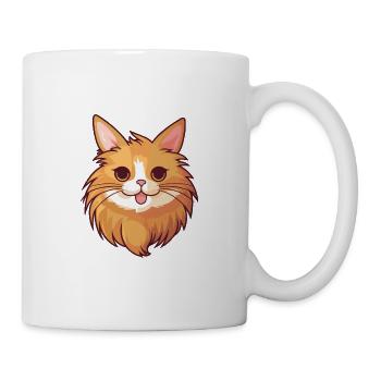 Illustration à l’aquarelle de dessin animé de chat somalien - Mug blanc - blanc - Droite